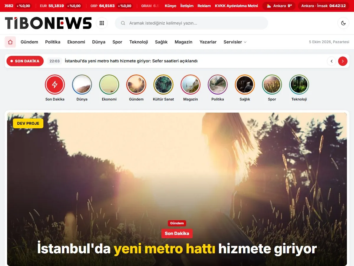 TiboNews — Ana sayfa