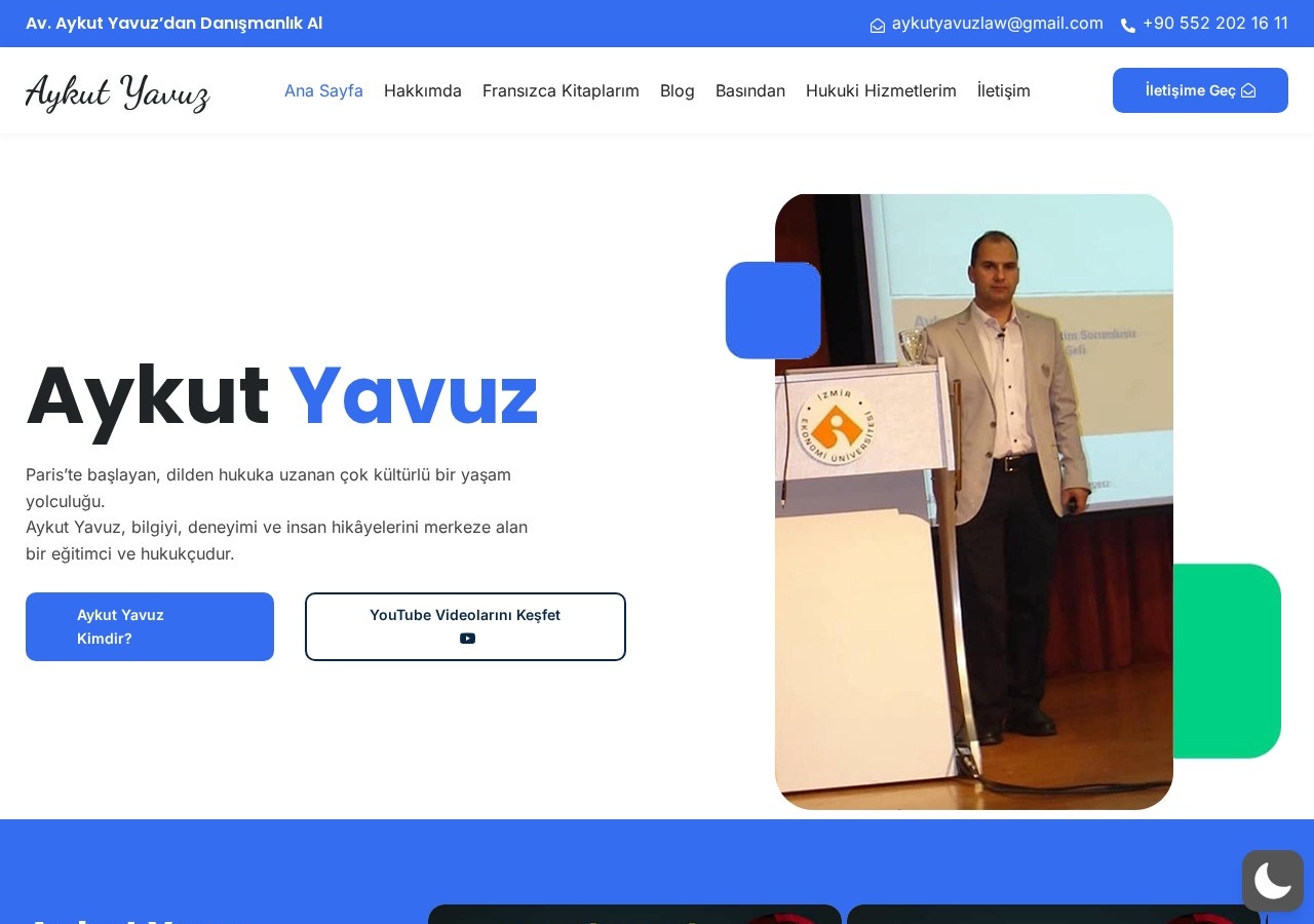 Aykut Yavuz - Site Yapımı web sitesi