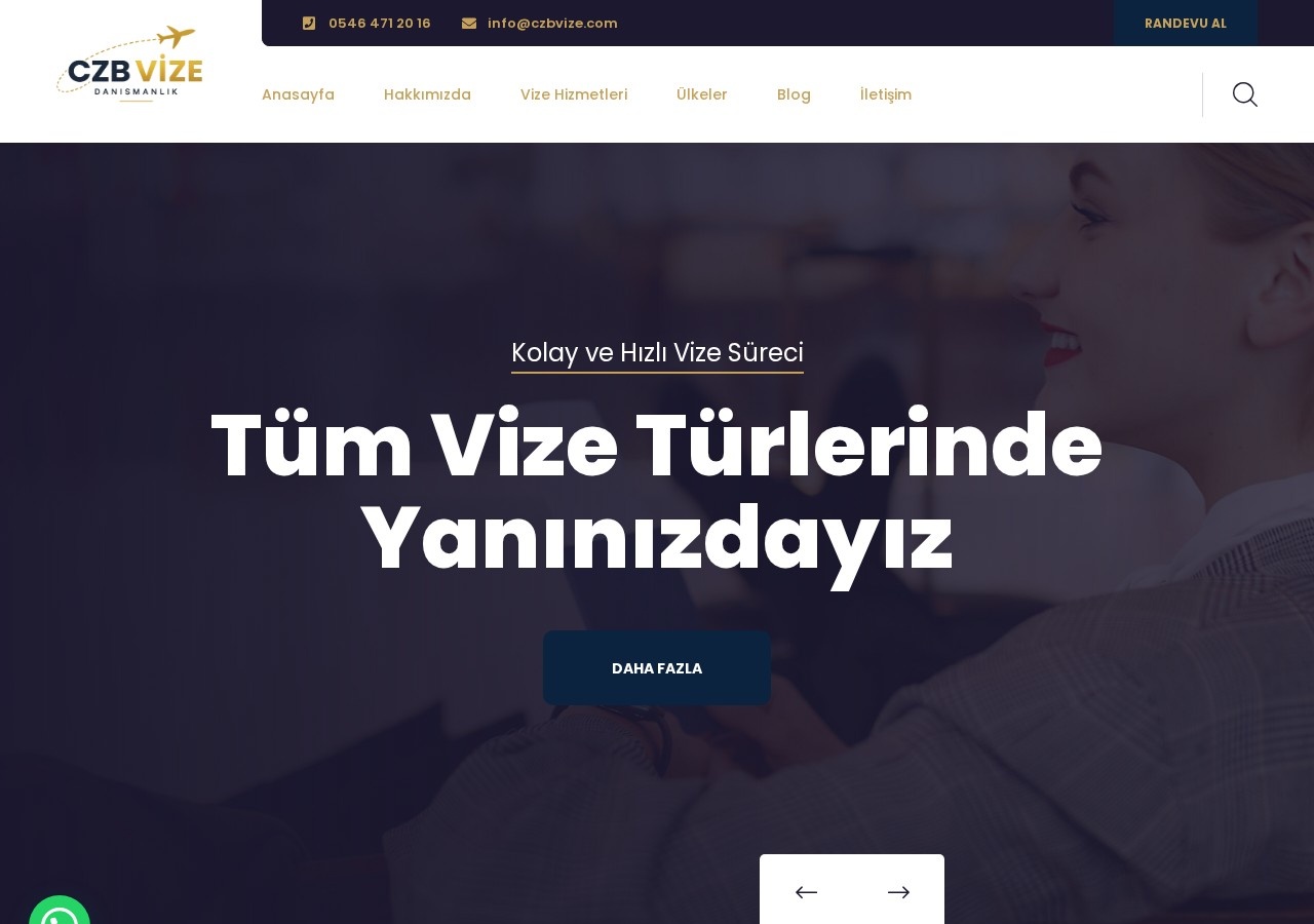 CZB Vize - Site Yapımı web sitesi
