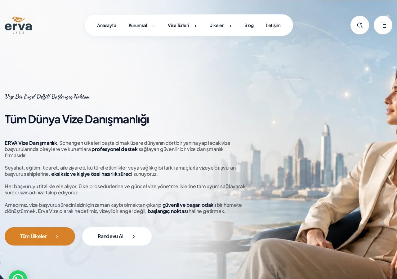 Erva Vize - Site Yapımı  web sitesi