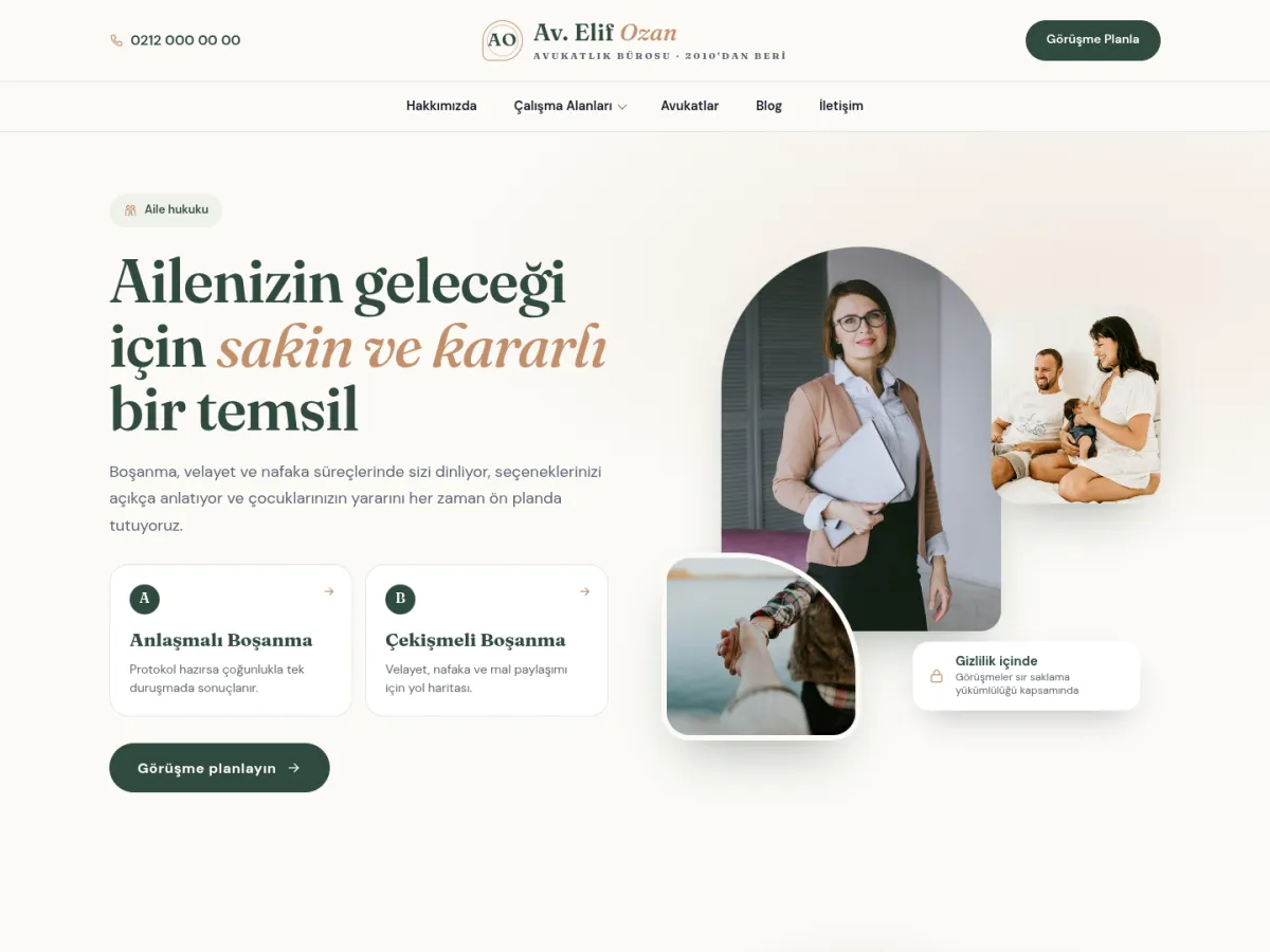 TiboHukuk Aile & Boşanma Avukatı demosu