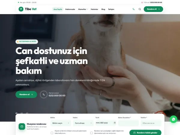 veteriner teması — TiboKlinik Veteriner Kliniği