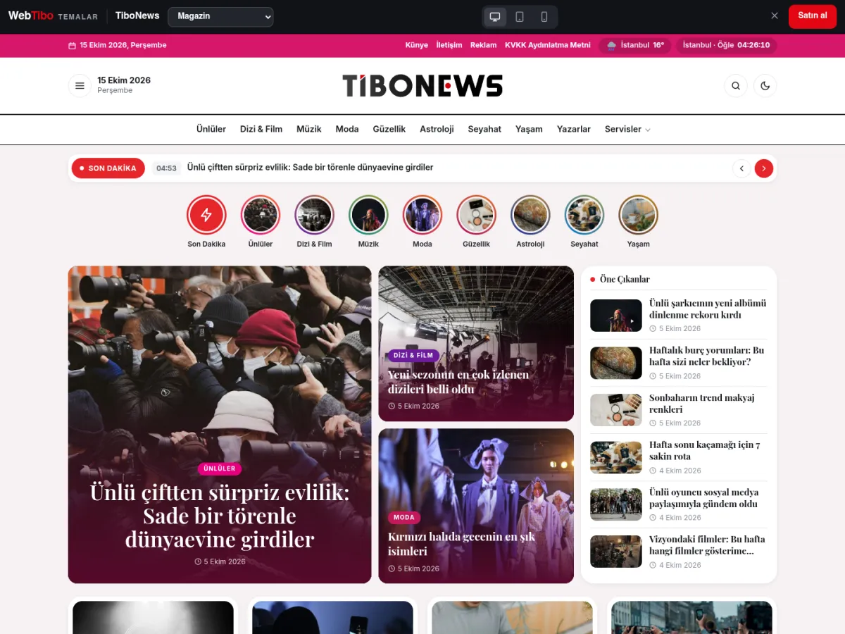TiboNews Magazin demosu