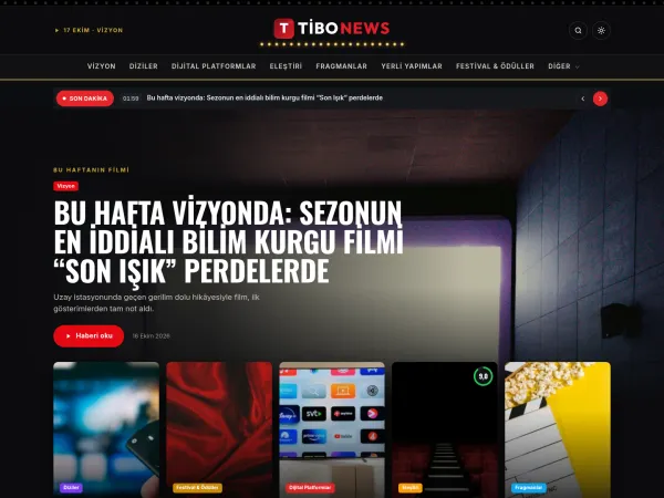 dergi teması için TiboNews Sinema & Dizi görünümü