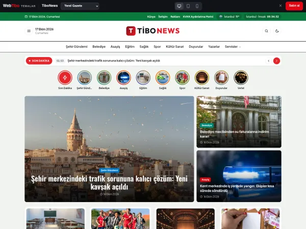yerel gazete teması — TiboNews Yerel Gazete