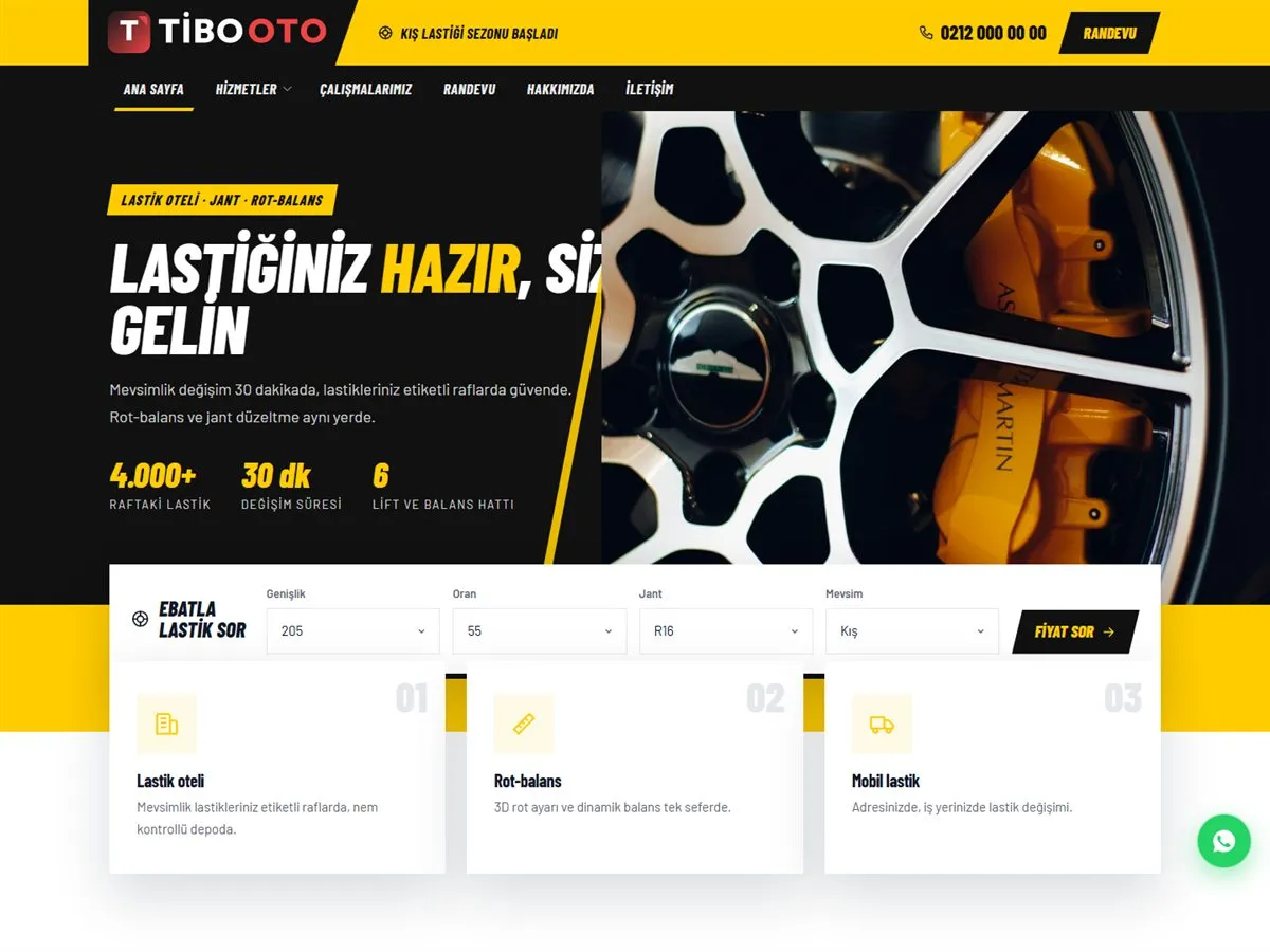 TiboOto Lastik Oteli & Jant demosu